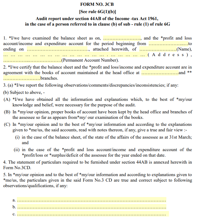 how to download Form 3CB