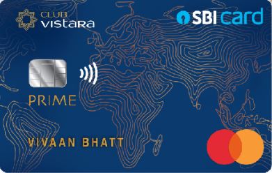club vistara sbi card prime