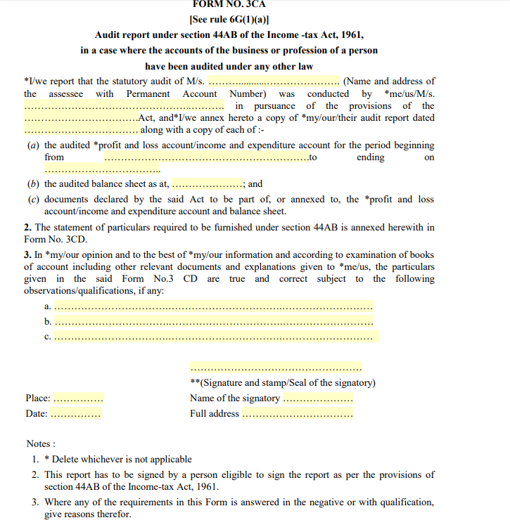 form 3CA