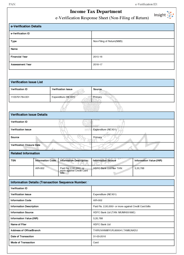 Income Tax Notice