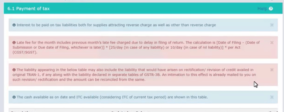 Payment of tax page_GSTR3B