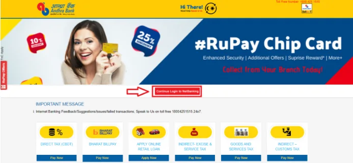 Andhra Bank Netbanking