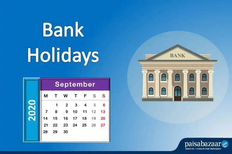 Bank Holidays in September 2020