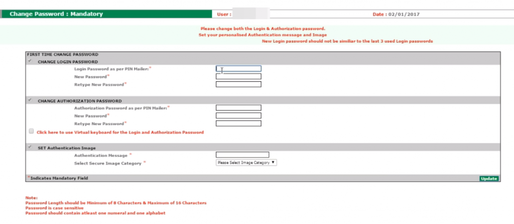 Coporation Bank Netbanking