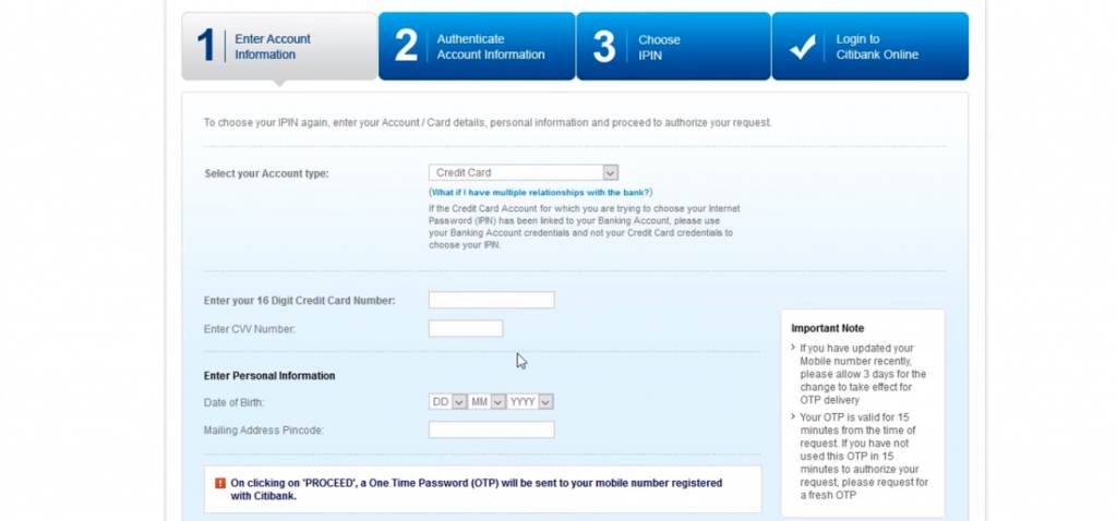Citibank Netbanking