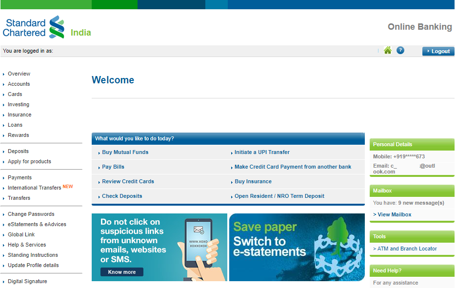 Standard Chartered Personal Loan Login: Registration, Login & Services Portal