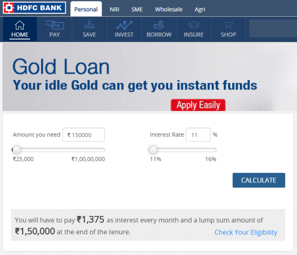 HDFC Gold Loan Interest Rates, Gold Schemes, Apply Online