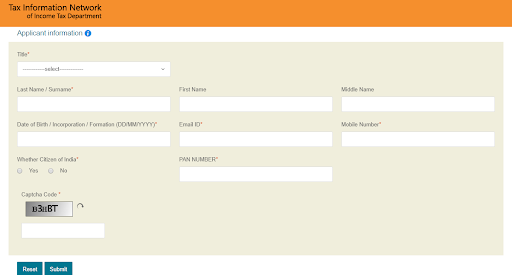 search pan card detailsname dob pan number address