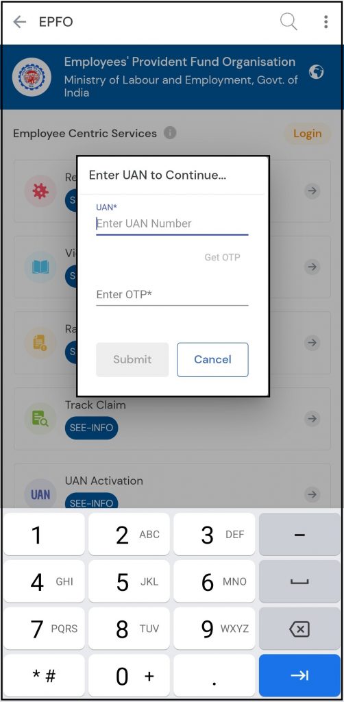 how to know my pf number using uan