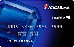ICICI Sapphiro Credit Card