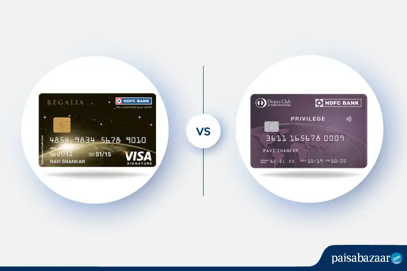 Compare HDFC Regalia Vs. HDFC Diners Club Privilege Credit Card - 20 April  2023