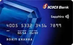 ICICI Bank Sapphiro Credit Card