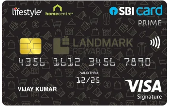 Lifestyle Home Centre SBI Card Prime
