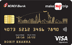 MakeMyTrip ICICI Bank Signature Credit Card