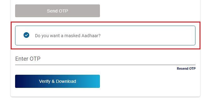 Masked Aadhaar