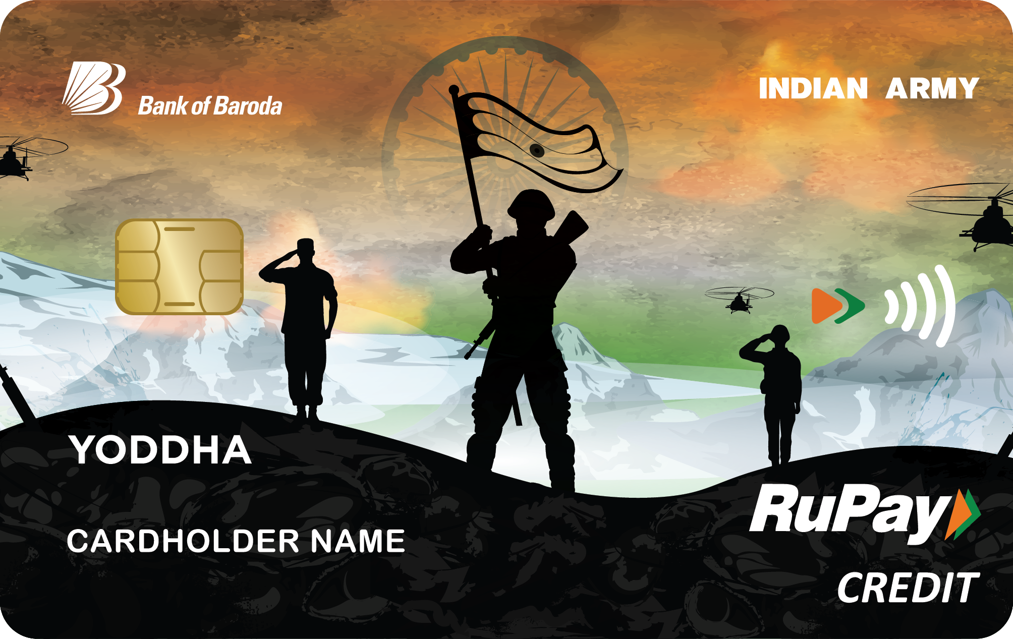 Indian Army YODDHA BOB Credit Card