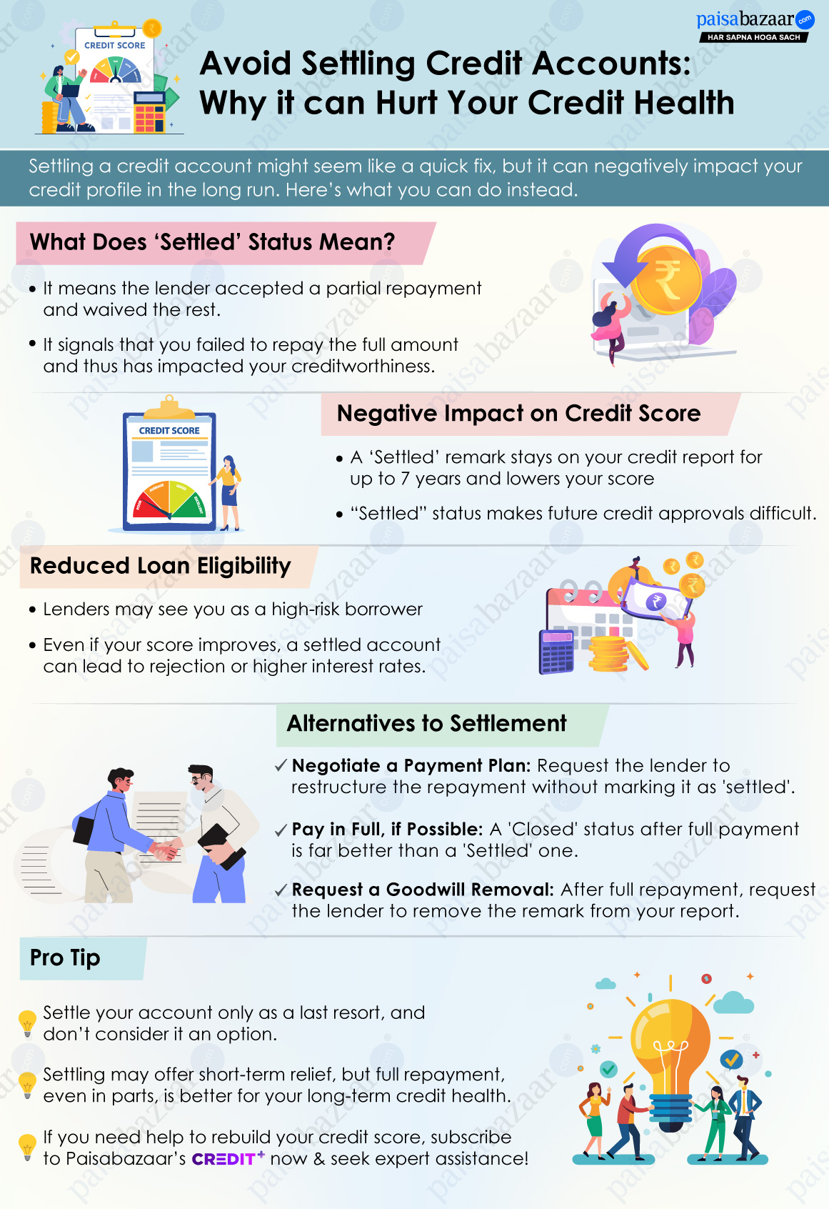 settle credit