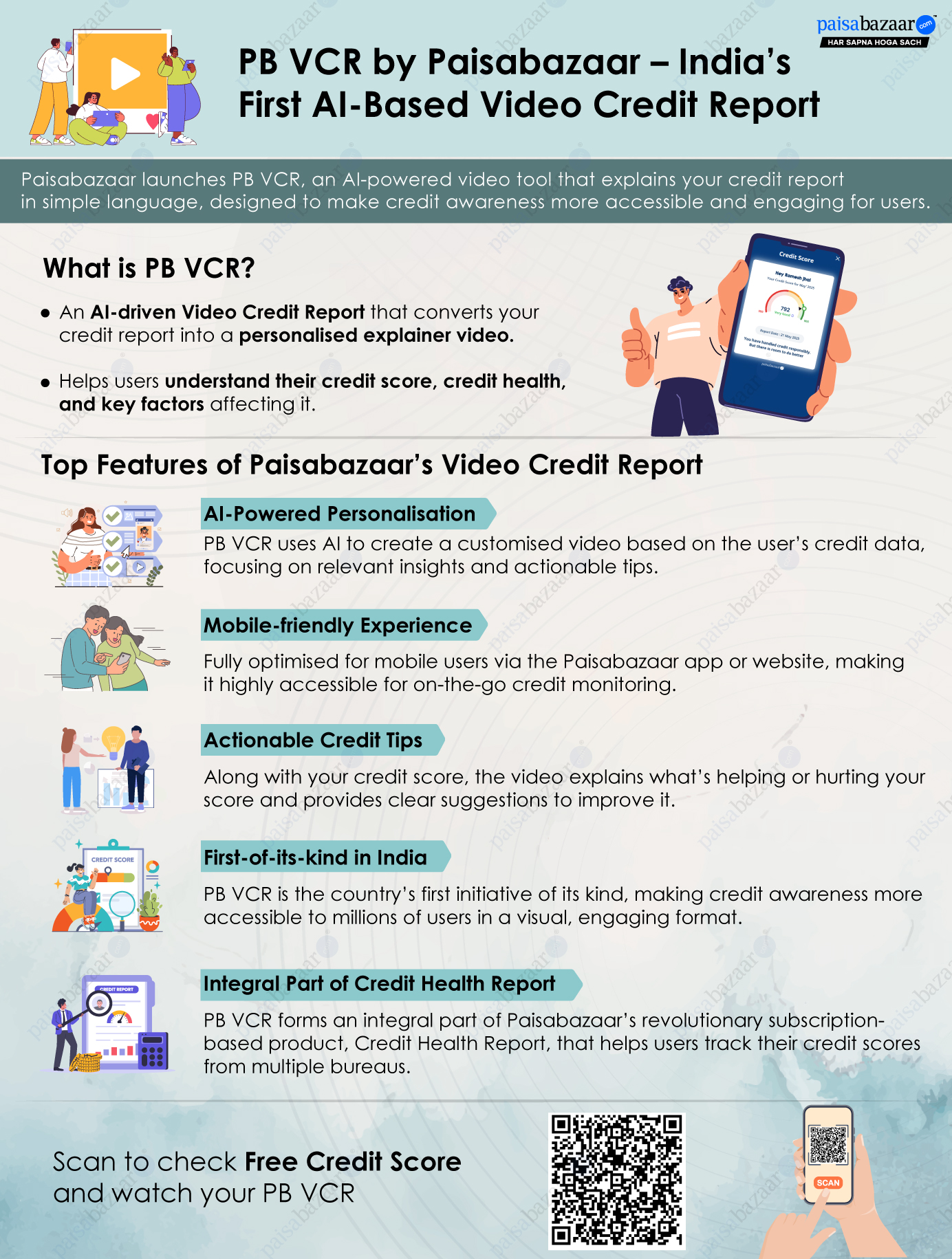 PB VCR Video Credit Report