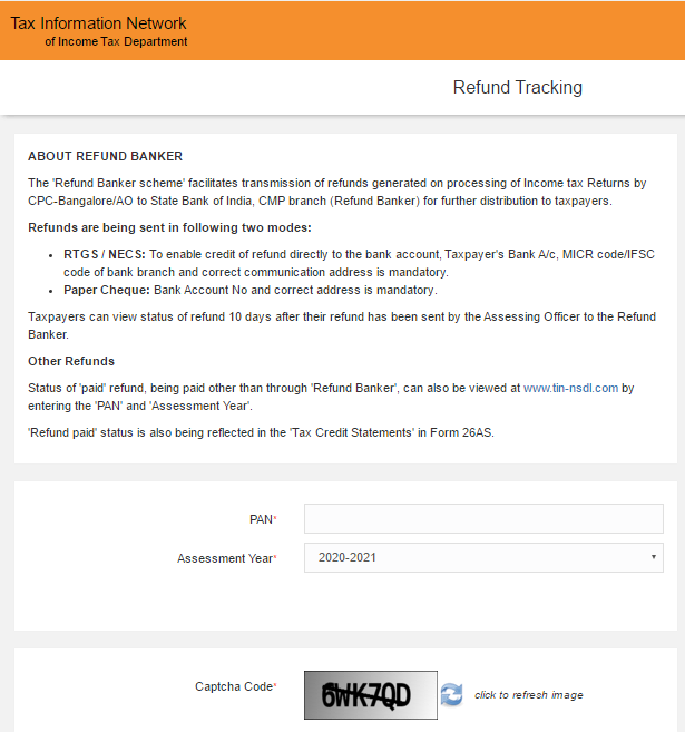 Income Tax Refund Status