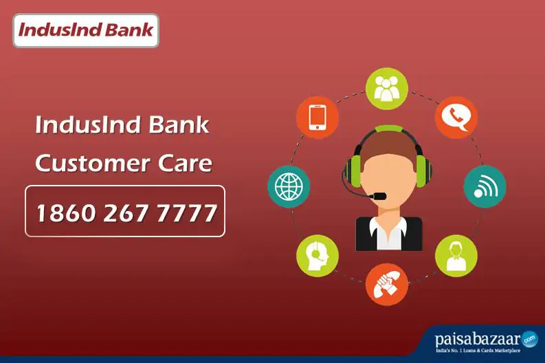 Indusind bank customer care number