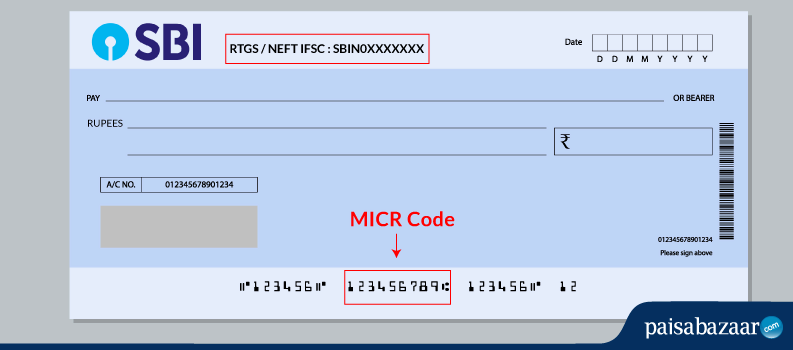 MICR Code on Cheque
