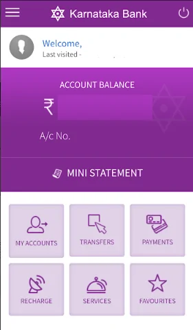KBL Mobile Banking Home