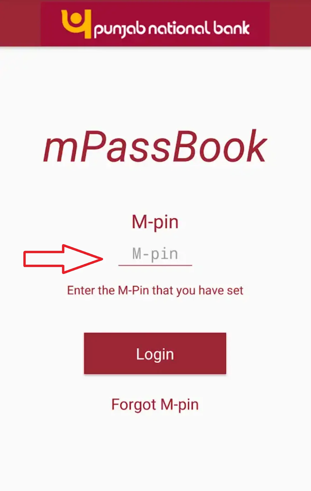 2 - PNB mPassbook Login - PNB Mini Statement