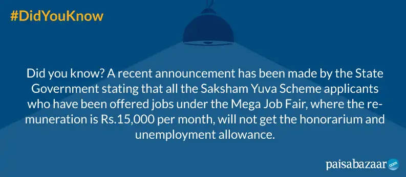Saksham Yuva Yojana - Did You know