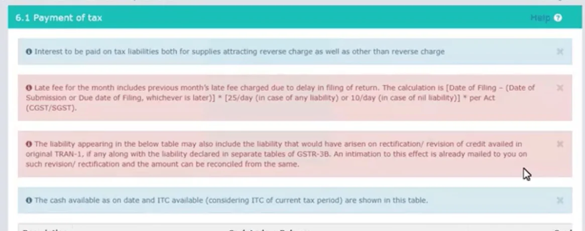 Payment of tax page_GSTR3B