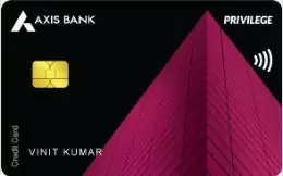 Axis Bank Privilege Easy Credit Card