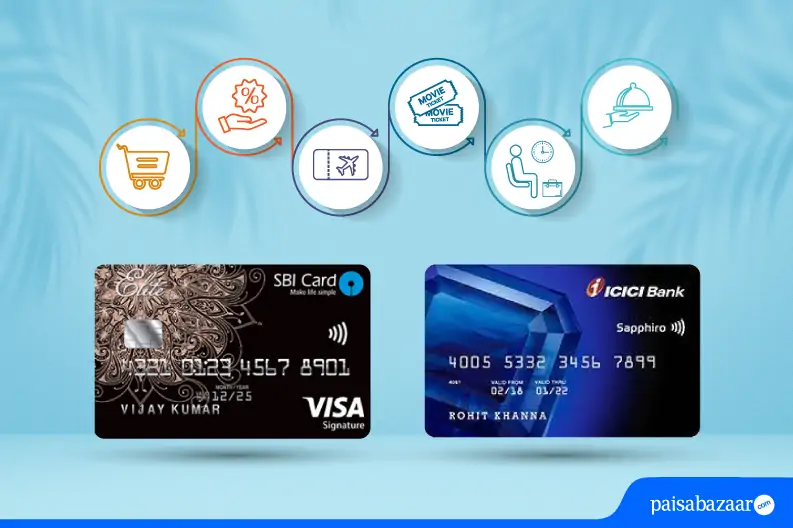 ICICI Sapphiro vs SBI Card Elite