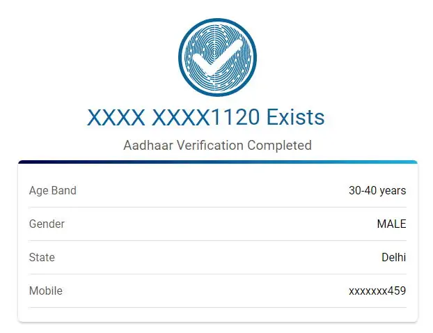 Aadhaar Number Verification