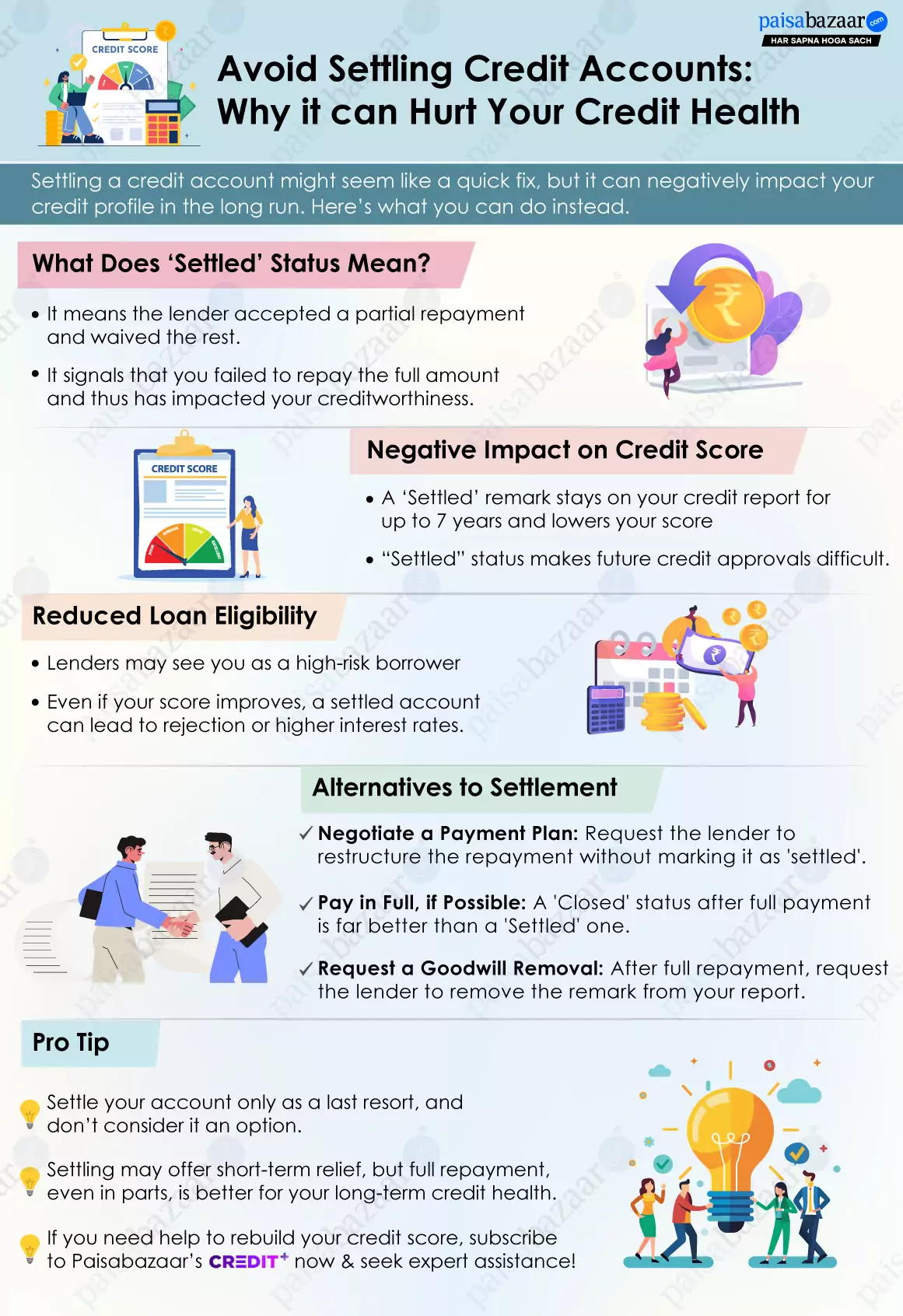 settle credit
